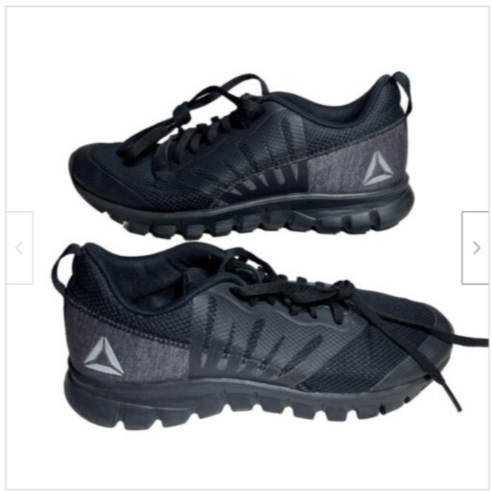 Reebok Womens  Sublite Running Shoes Black CM9620 Lace Up Mesh Size 7.5